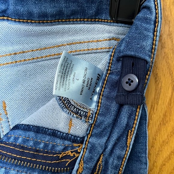 Hudson Medium Wash Skinny Jean Girls Sz 7 Stretchy Adjustable Comfortable - Picture 9 of 16